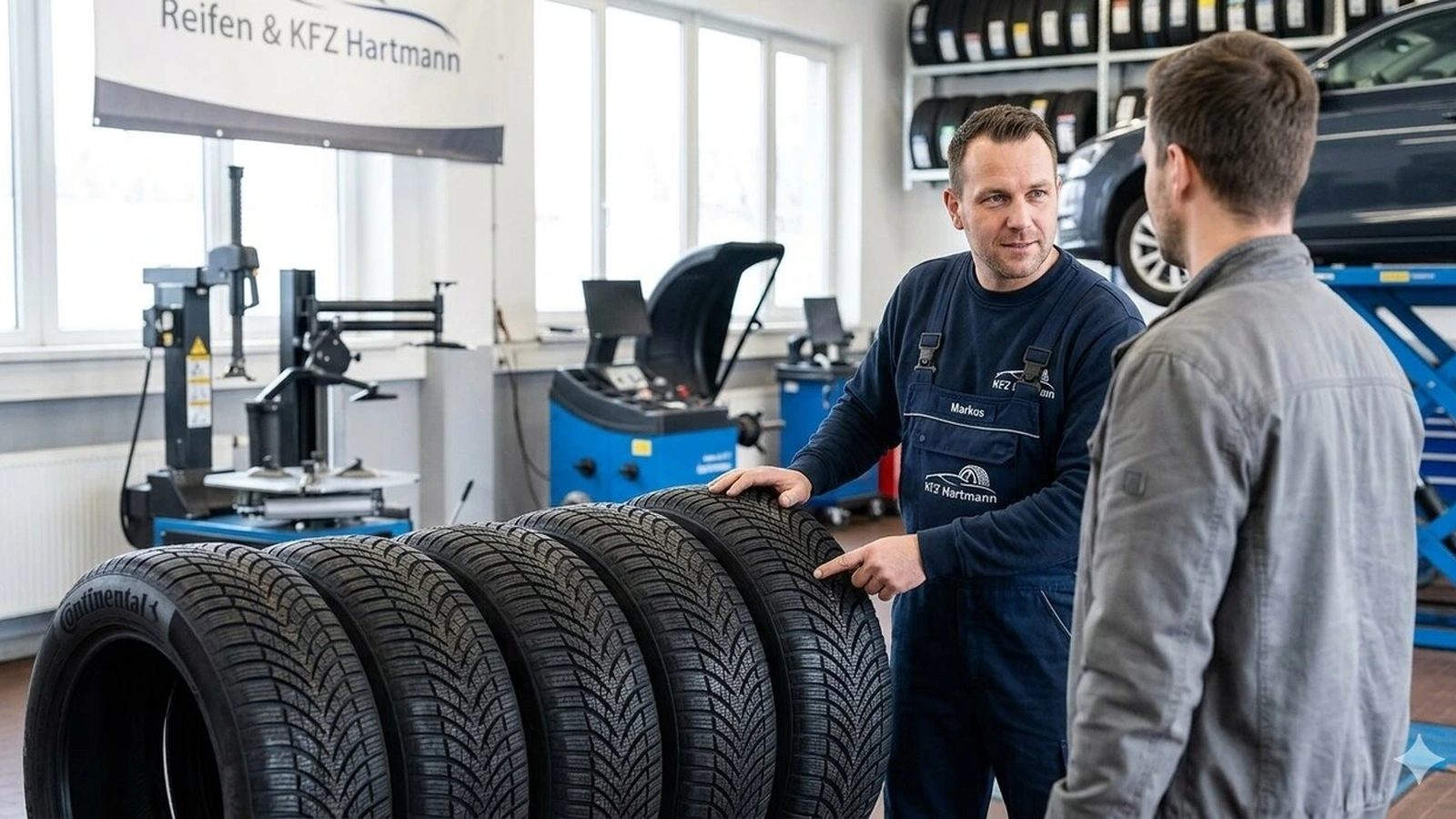 Reifenberatung und Reifenkauf in der Werkstatt BHS Hartmann in Berlin-Spandau